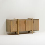 Oak grey wash sideboard, Belgium.