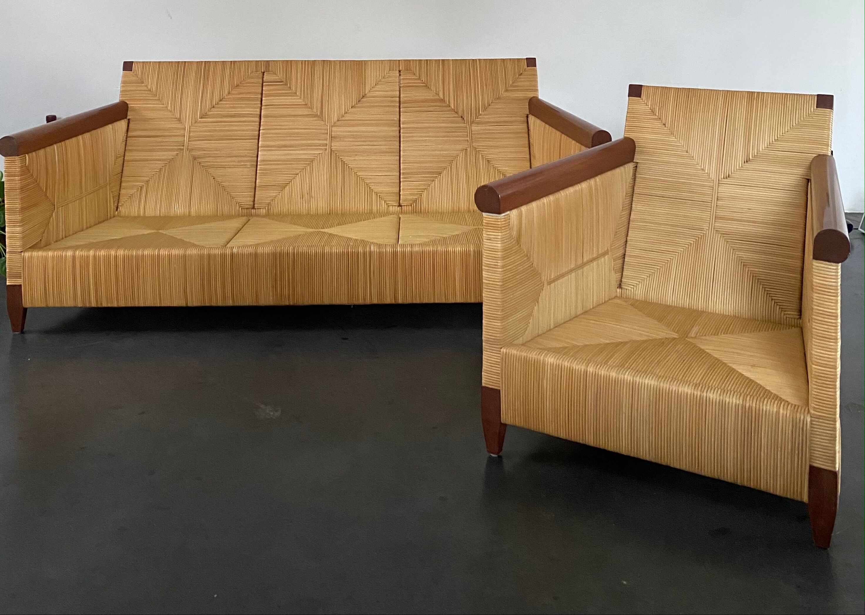 Rare to find! Sofa and armchair collection merbeau limited series by John Hutton for Donghia