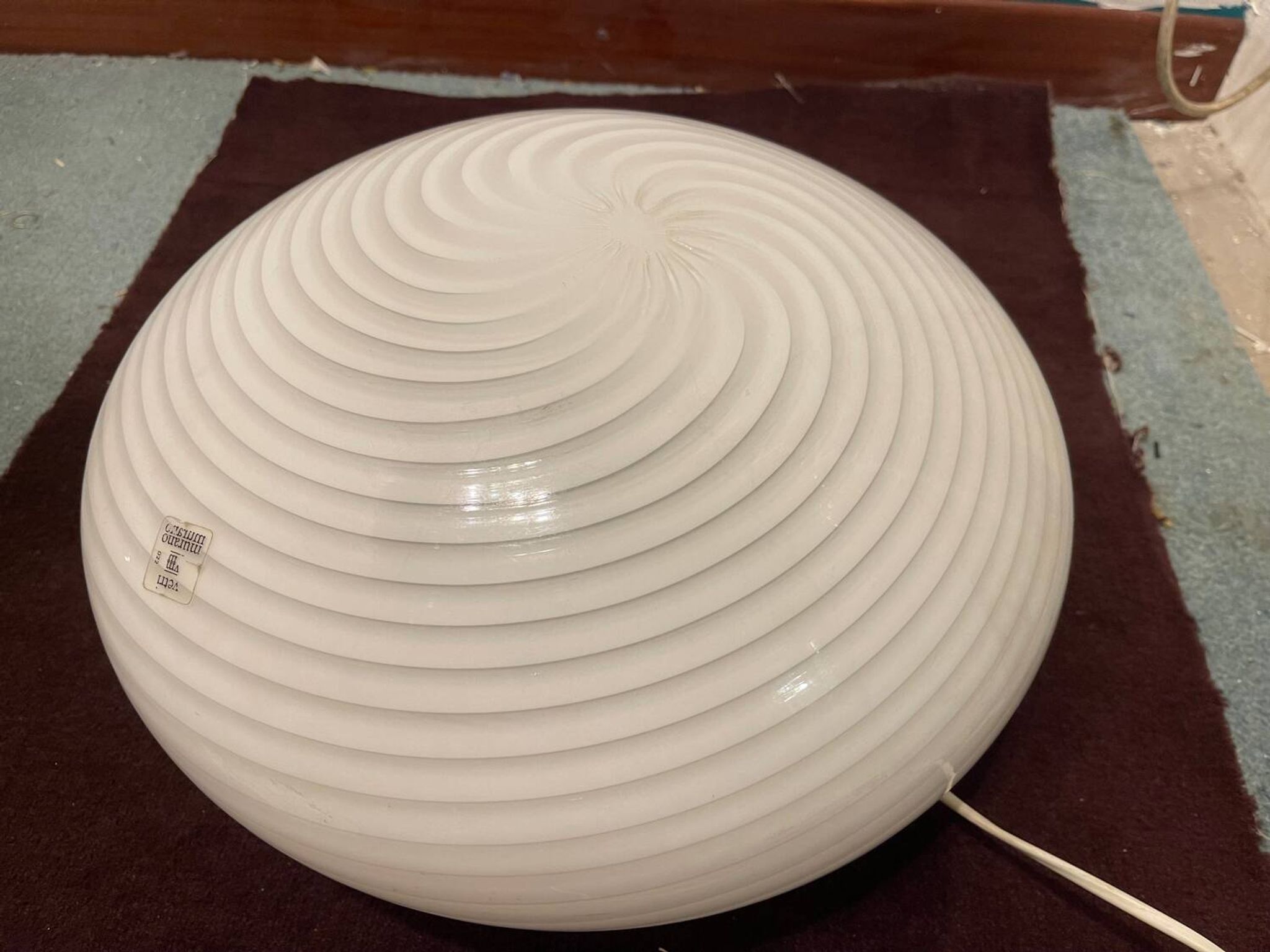 Plafonniers en verre de Murano, ensemble de 2