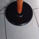 Vintage wooden metal floor lamp from the 80s.
