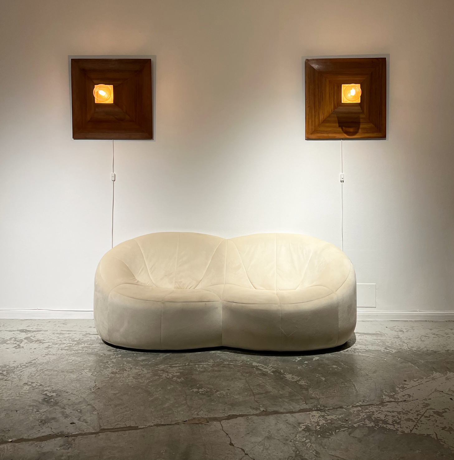 Zebra veneer wall lamp 70s / 80s