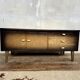 Vintage TV cabinet sideboard with Scandinavian-style compass legs