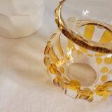 Czechoslovakian crystal glass vase