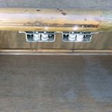 Vintage rattan and bamboo bookcase