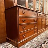 Classic English Mahogany Library Cabinet