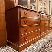 Classic English Mahogany Library Cabinet