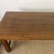 Wooden farmhouse table