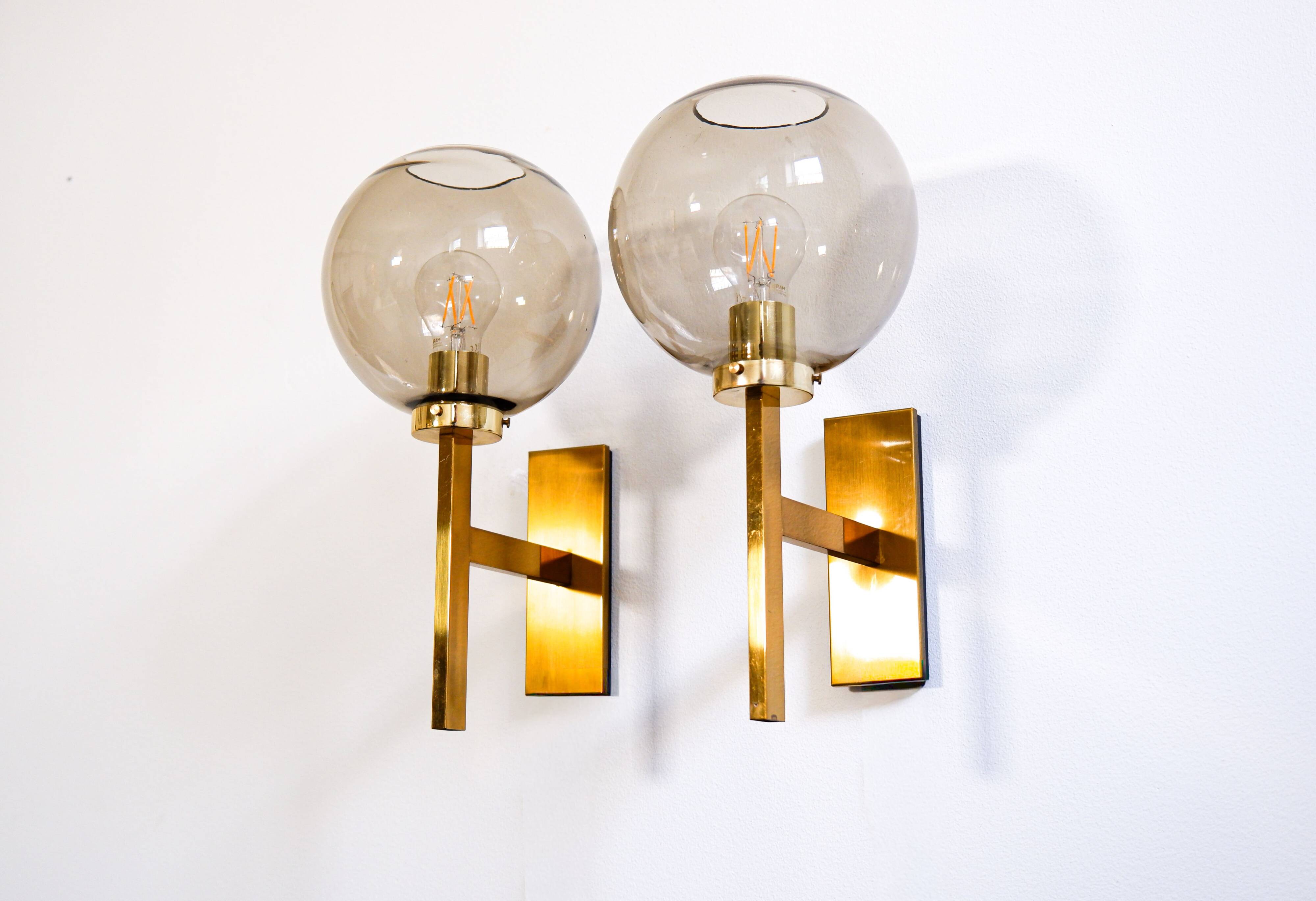 Pair of wall sconces by Holger Johansson.
