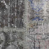 Tapis patchwork oushak vintage turc 304x204