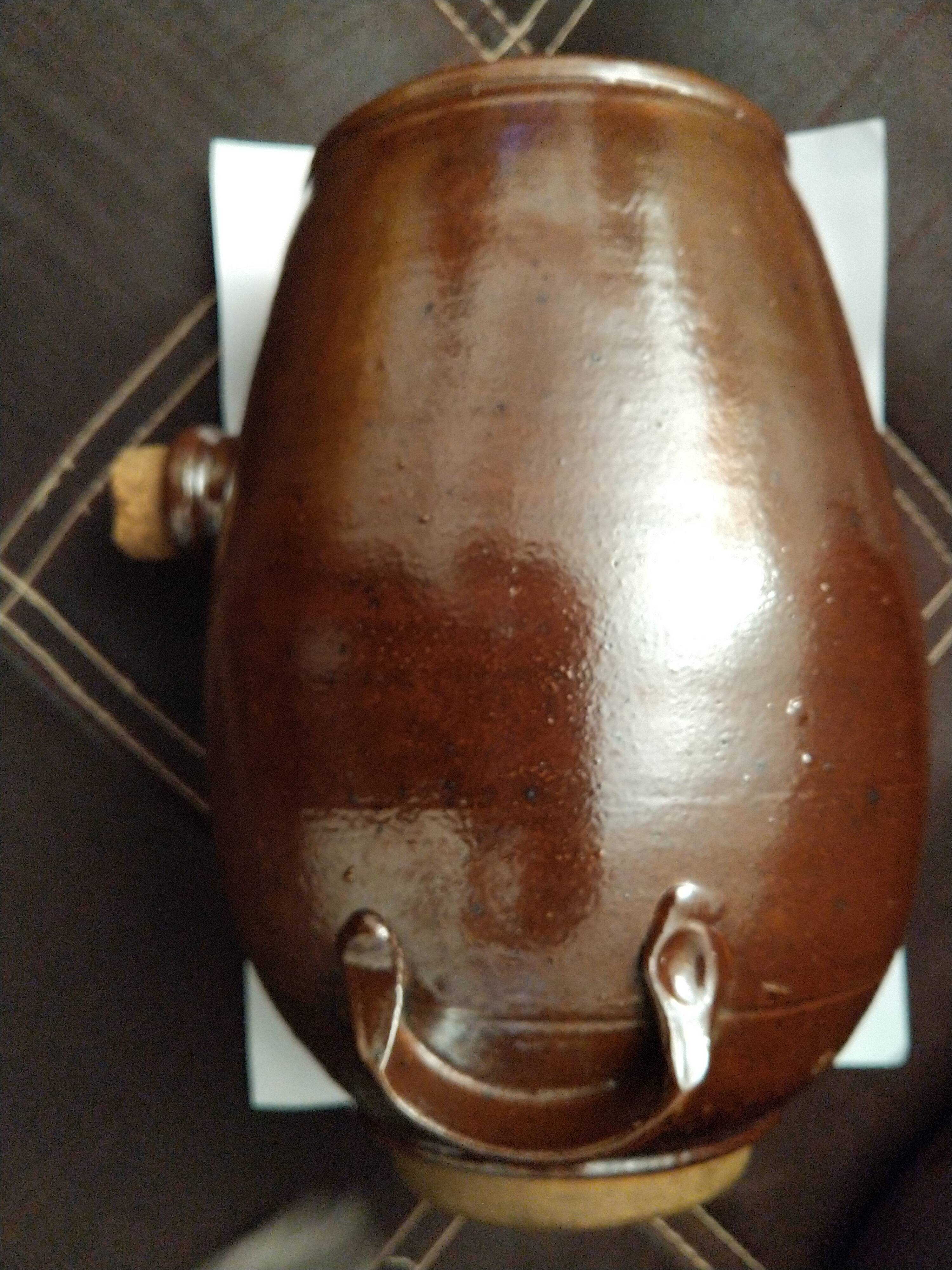 Old vinegar stoneware pot