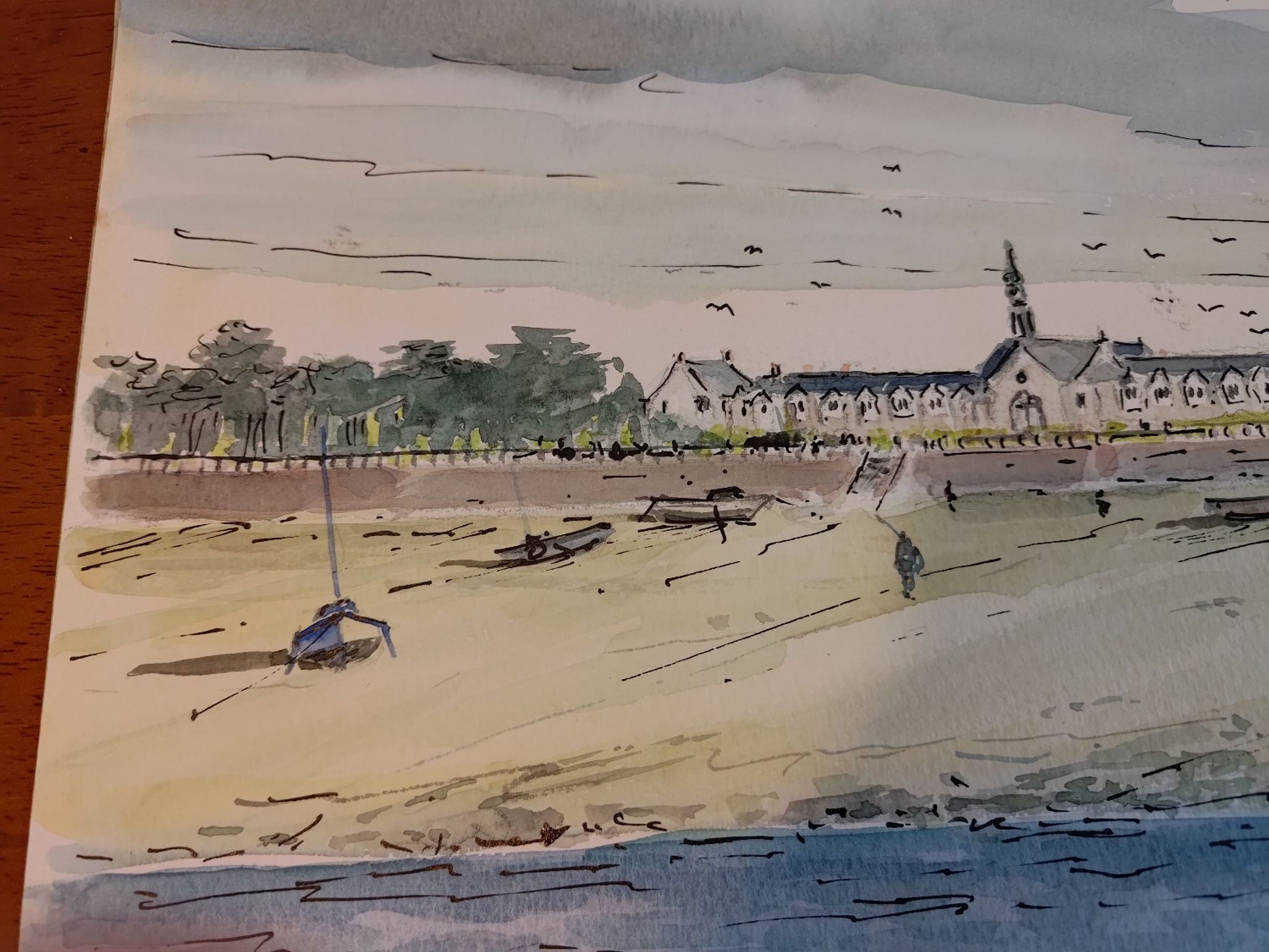 Aquarelle Pen Bron Bretagne