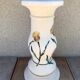 Former Ceramic Pot Door Decor Flowers Enamelled H52cm Vintage