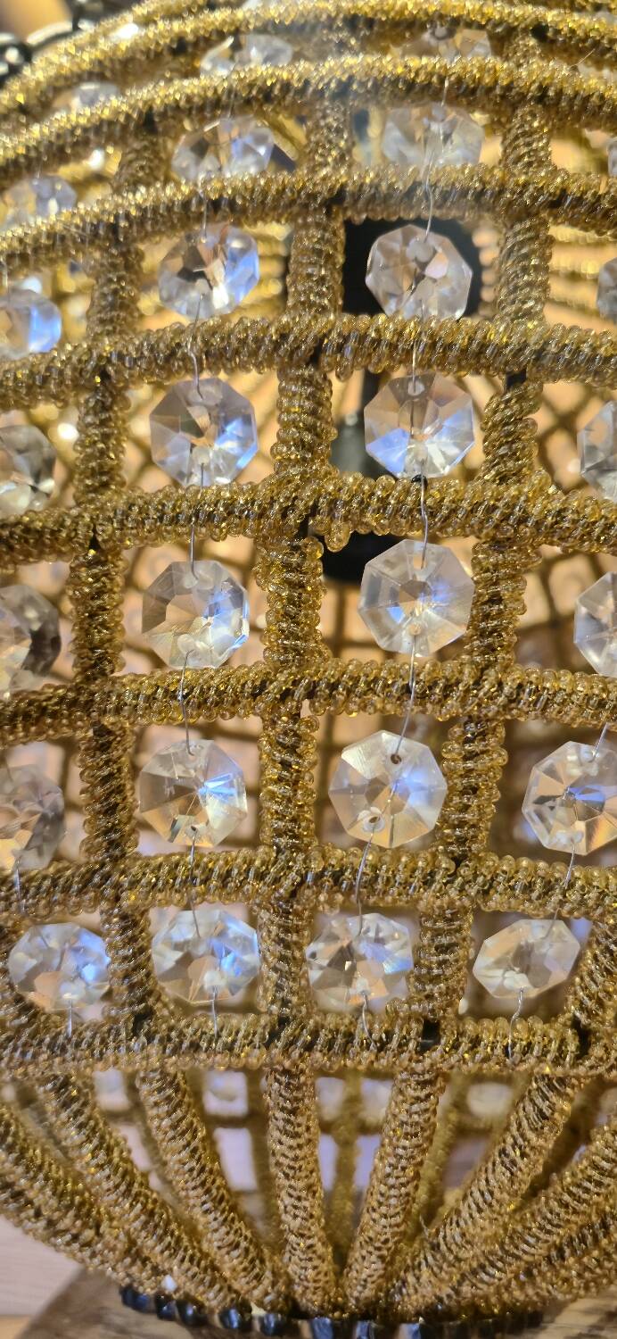 Magnificent and spectacular vintage Italian spherical chandelier.