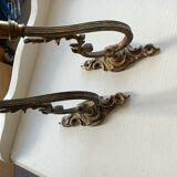 Appliques murales en laiton Rocaille