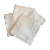 Lot of white linen towels