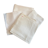 Lot of white linen towels