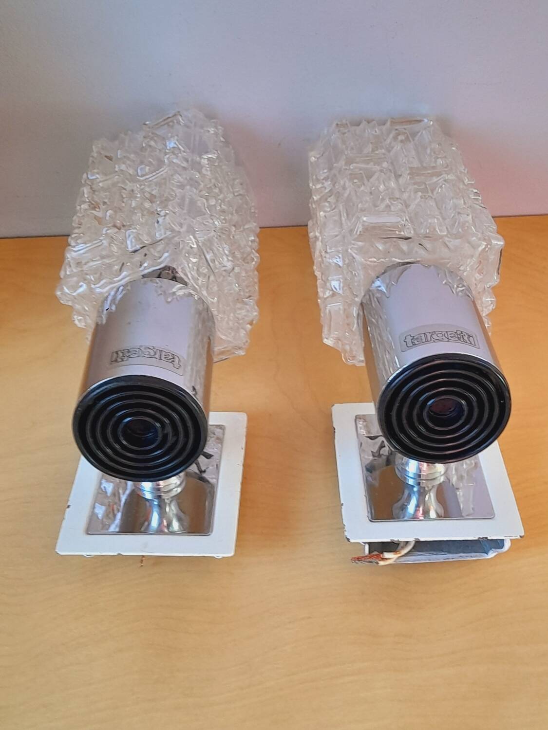 Pair of Targetti wall lights 1970