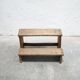 Workshop step, antique wooden stool
