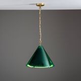 Pendentif en verre vert "Najade" de Jonas Hidle