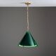 Jonas Hidle ‘‘Najade’’ green bubble glass pendant