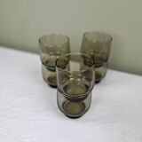 6 vintage glasses