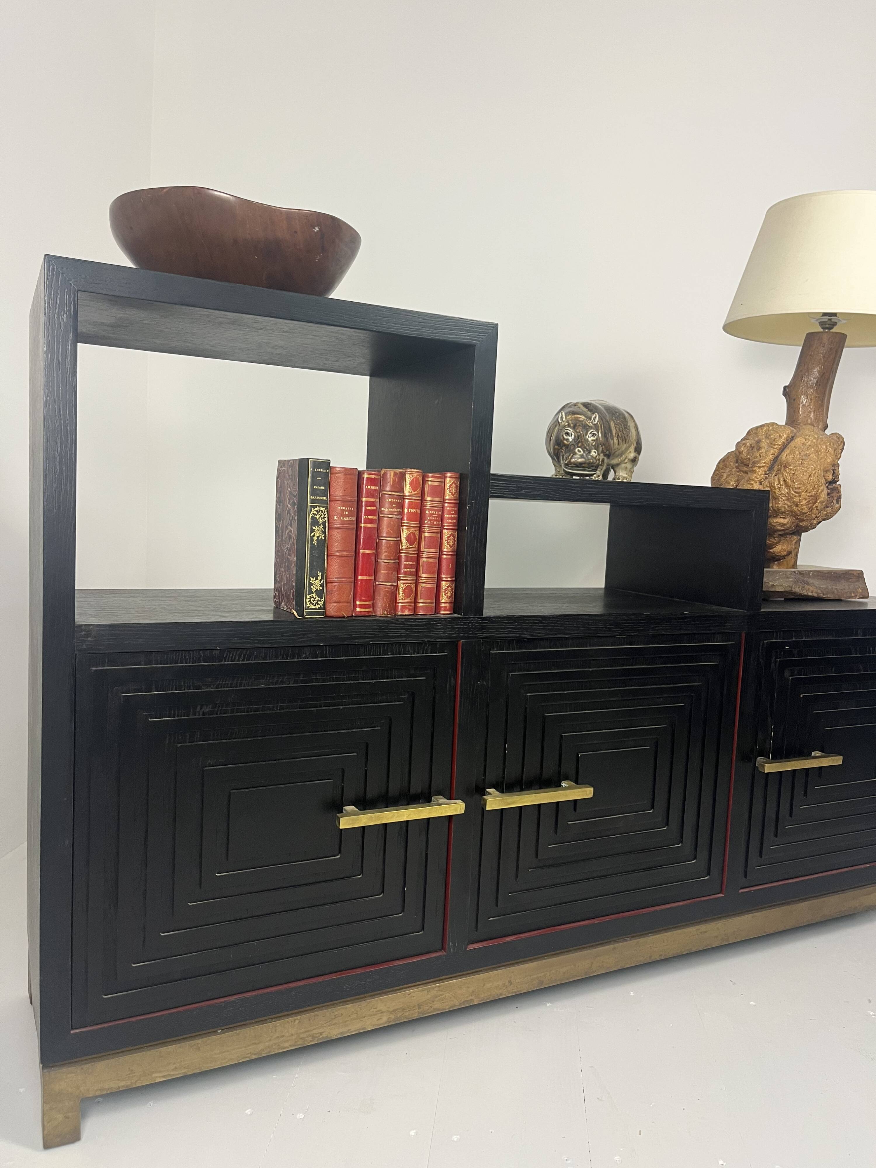 Meuble buffet asymétrique des années 1990