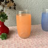 6 verres granité à orangeade vintage