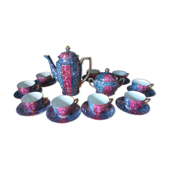 Coffee service for 10 people, German Waldtraut porcelain (22 pieces)