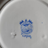 Set of 4 plates Terre de Fer Boch Frères La Louvier