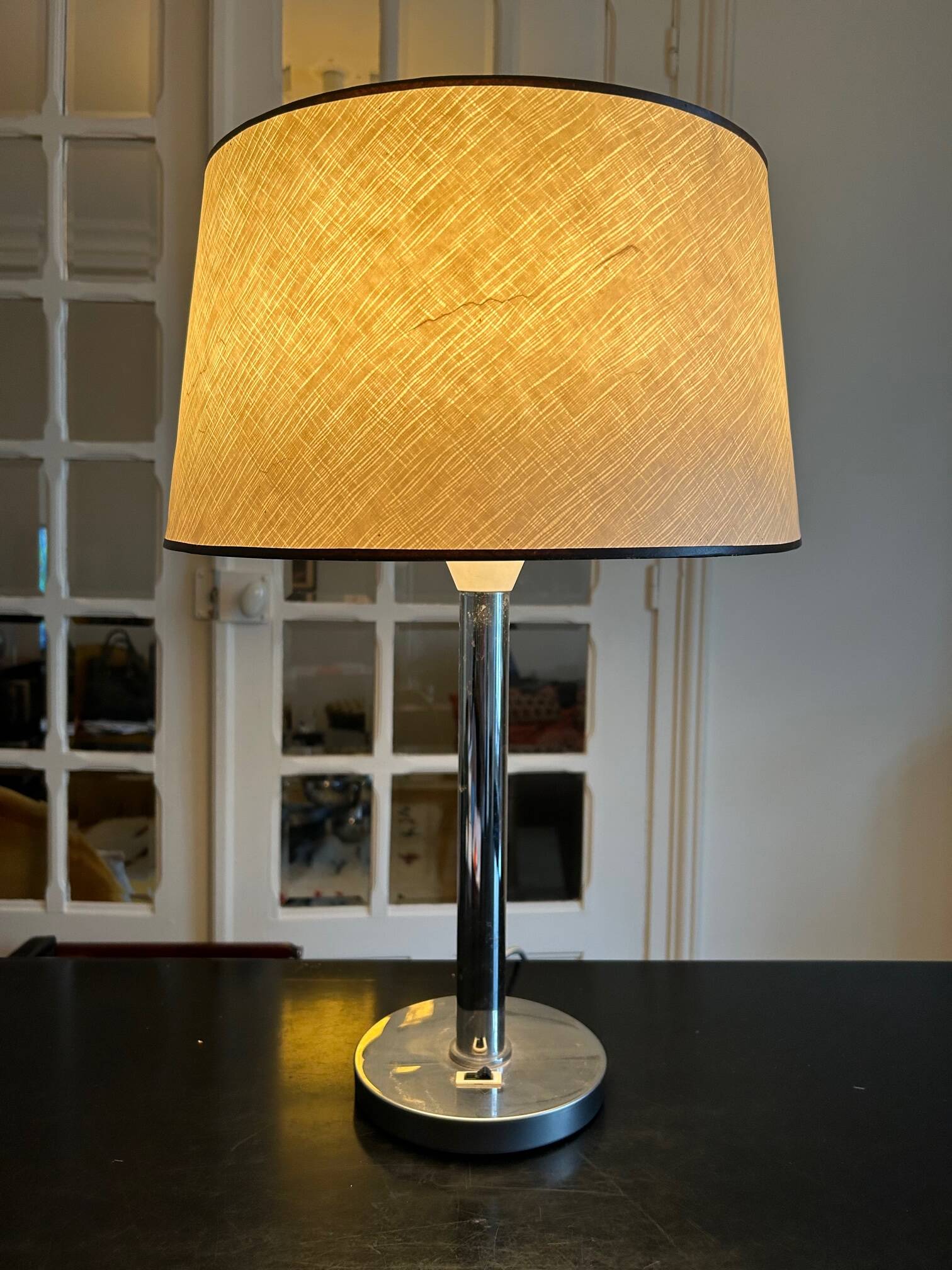 70s metal lamp