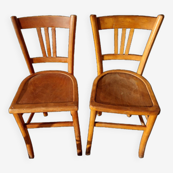chaises bistrot en bois