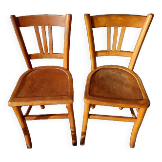 chaises bistrot en bois
