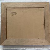 Oil painting, sergei smetanin, still life with marble vase, signed, gilded wood frame, russia