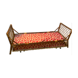 Rattan bed and built-in extra bed