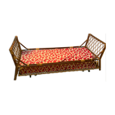Lit rotin et lit d'appoint encastrable
