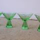 Series of 4 vintage crystal liqueur glasses