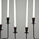 Pair of Six-Candle Candelabras — Gunnar Ander for Ystad-Metall, Sweden, 1960s
