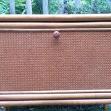 Buffet chest of drawers in bamboo rattan and canework