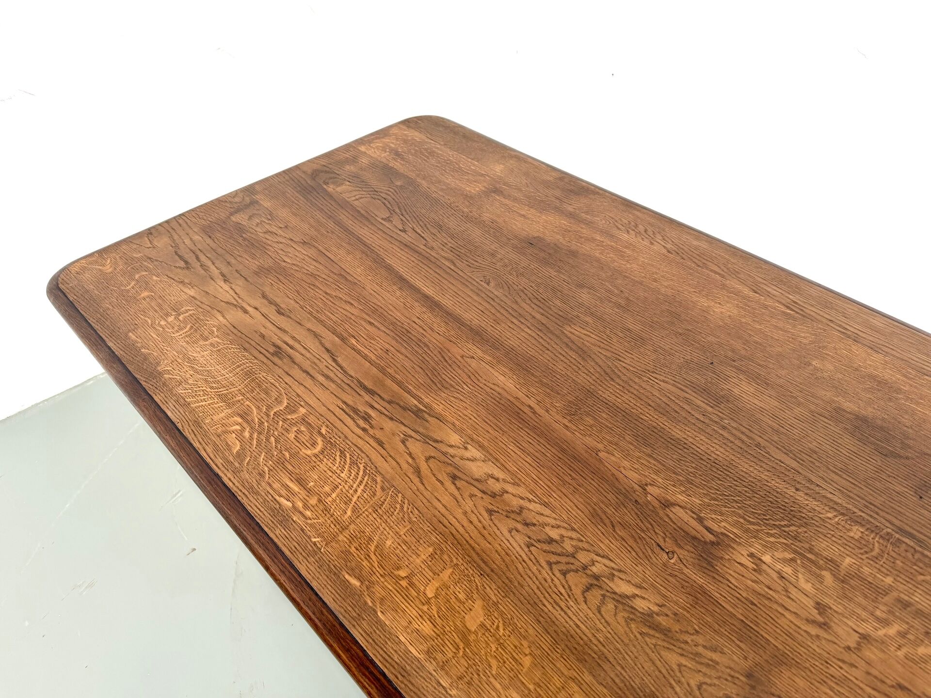 Table de ferme bourgeoise en chêne, années 50