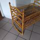 Vintage children's rattan bed from the 50s/60s