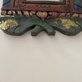Indian colored wooden mirror