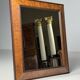Vintage mirror with ribbed frame