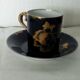 Haviland porcelain cup in blue from Sèvres, gilded with fine gold c.f.h g.d.m.