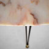 Italy 1950 s oval marble coffee table