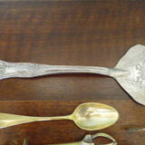 Pince à sucre, à glaçons, pelle à tarte, cuillère, 3 couverts Solingen