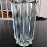 Molded glass vase from the 50s