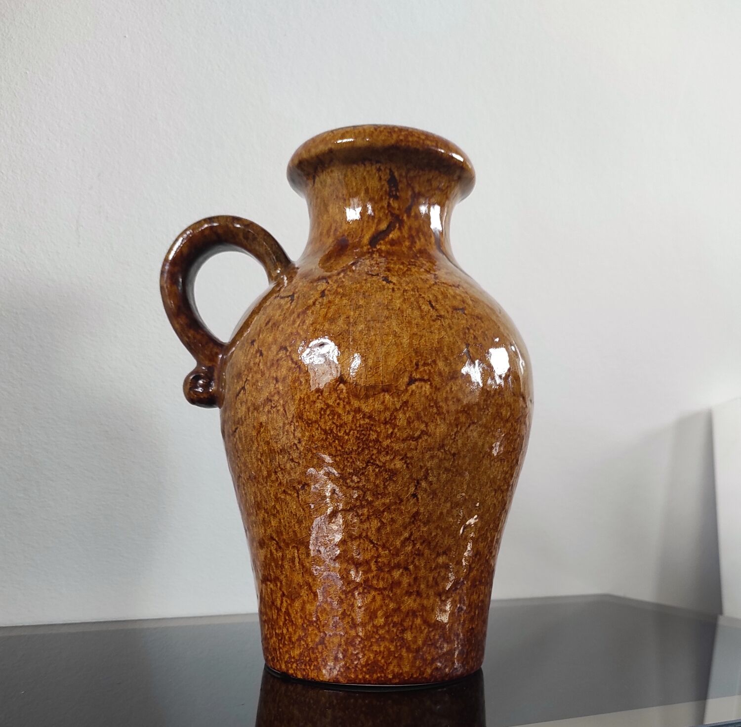 Vase Cruche Vintage Scheurich 408-25 – Céramique West Germany