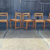 Set of 8 elm chairs Maison Regain