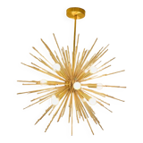 Beautiful mid century handmade urchin chandelier sputnik modern brass ceiling light fixture