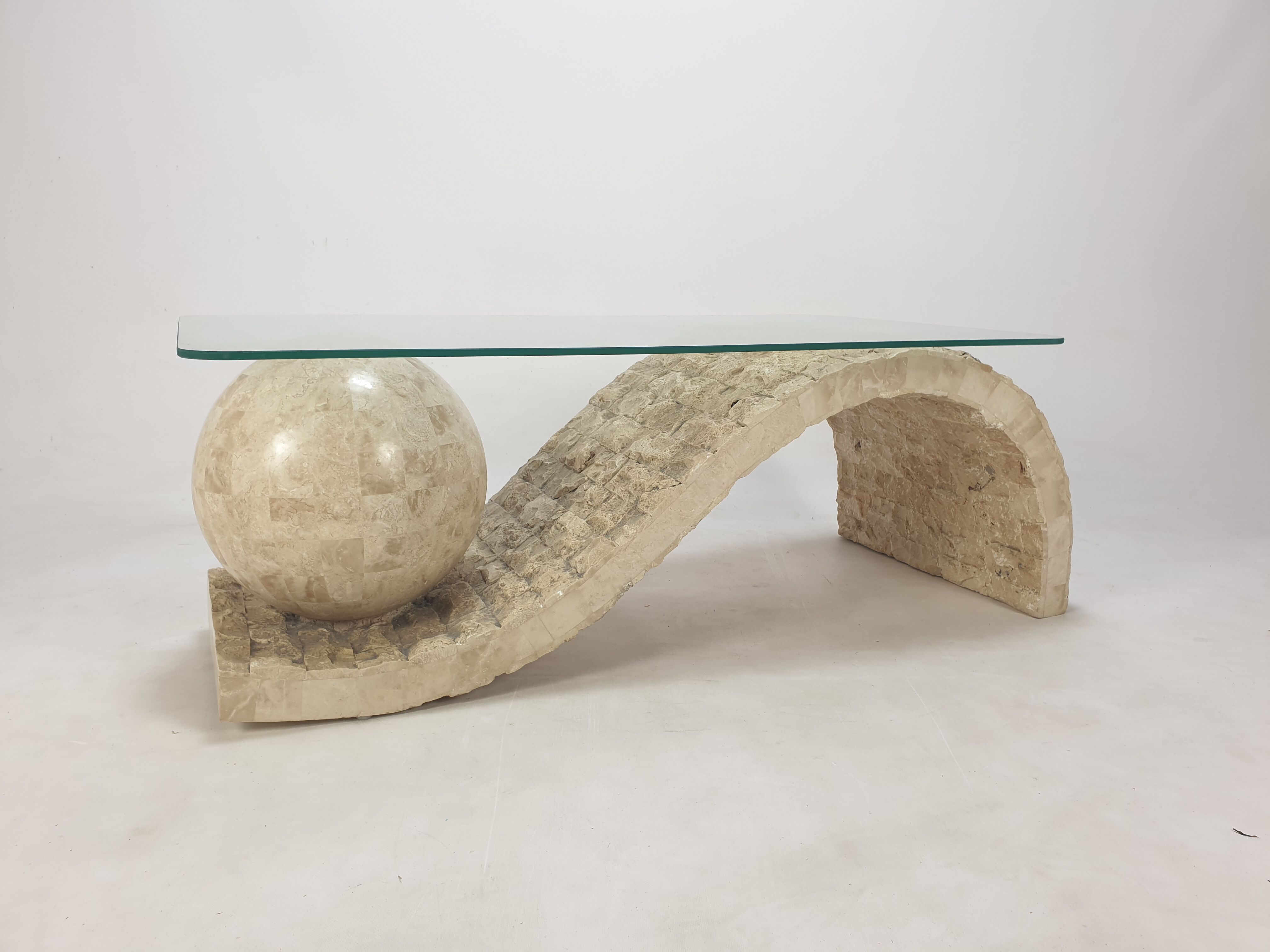 Magnussen Ponte Mactan Stone Coffee Table, 1980s